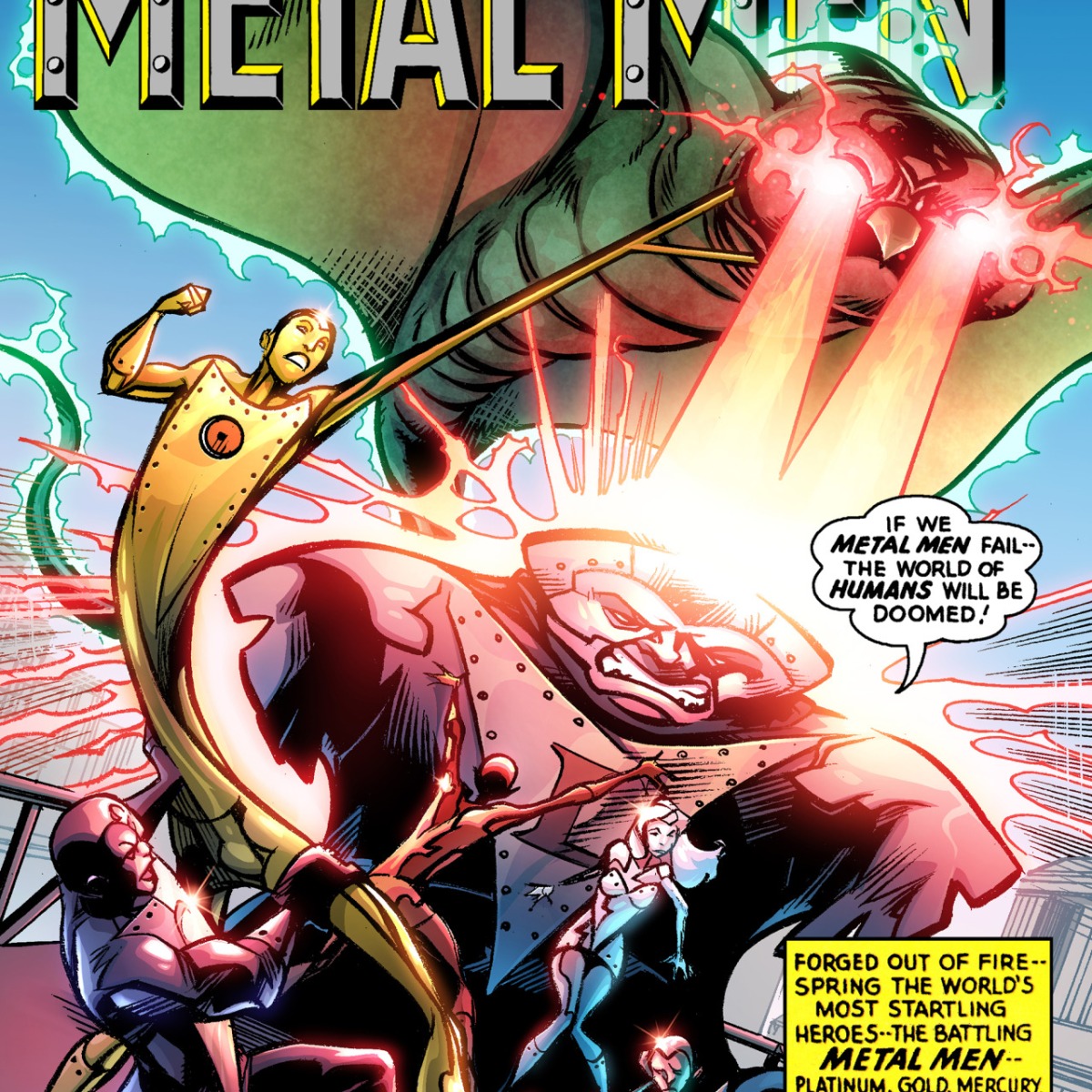 Metal Men anniversary – comic cover remake