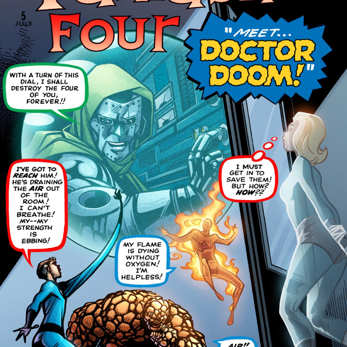 Doctor Doom anniversary – comic cover remake