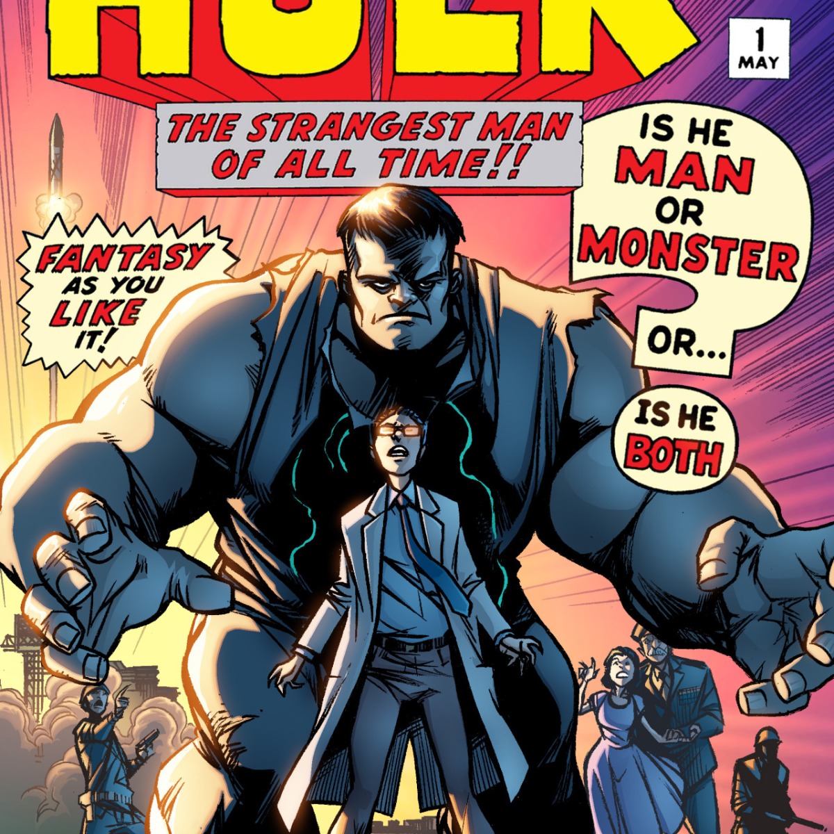 Hulk anniversary – Comic cover remake