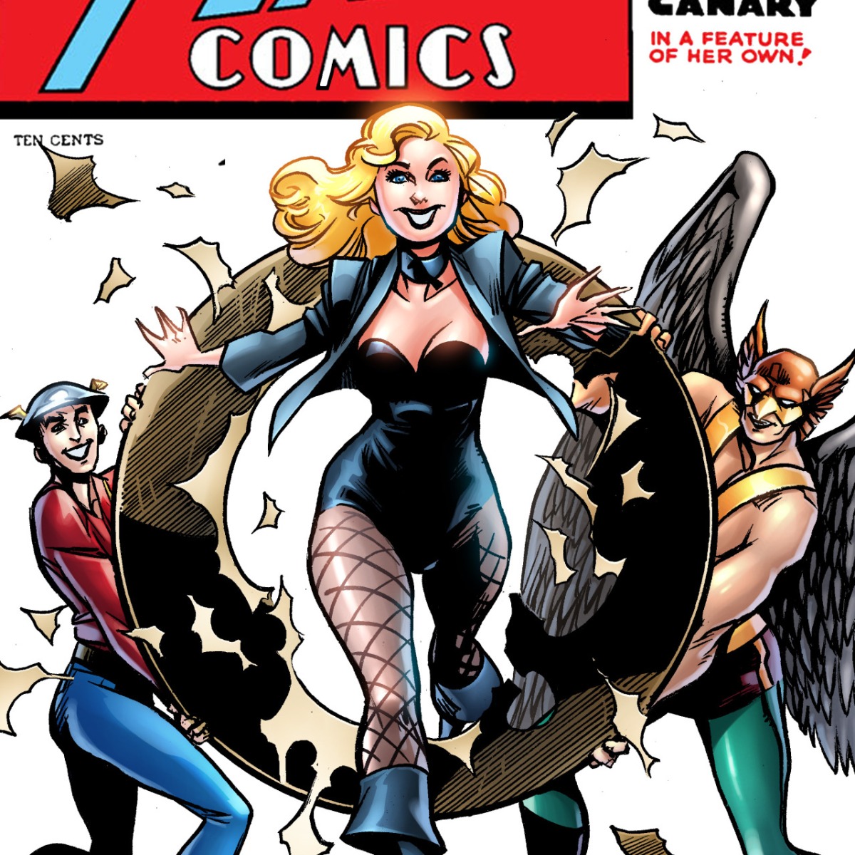Black Canary anniversary – Comic cover remake
