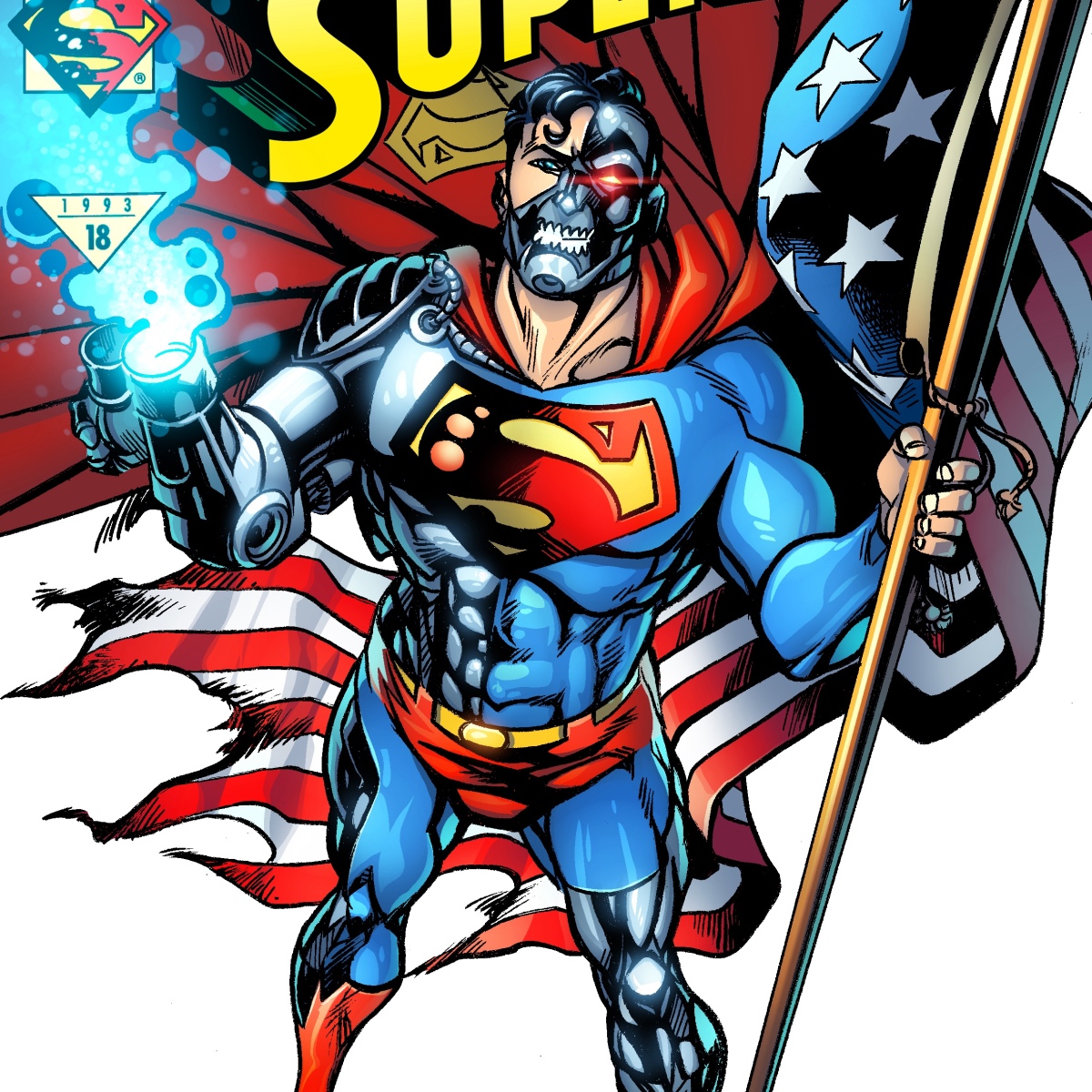 CyborgSuperman anniversary – Comic cover remake