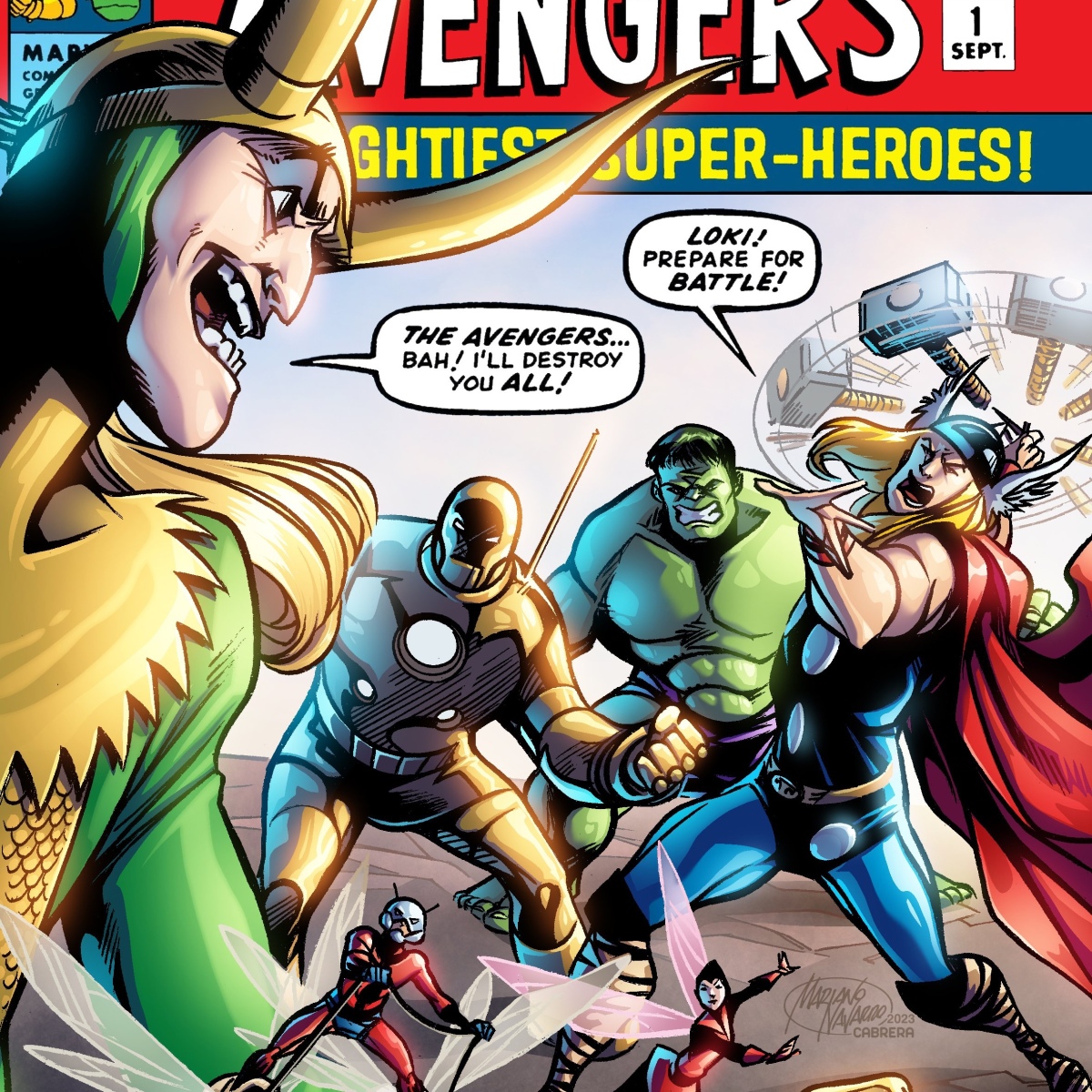 The Avengers anniversary – comic cover remake