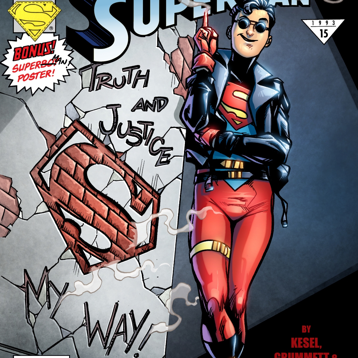 SuperBoy anniversary – Comic cover remake