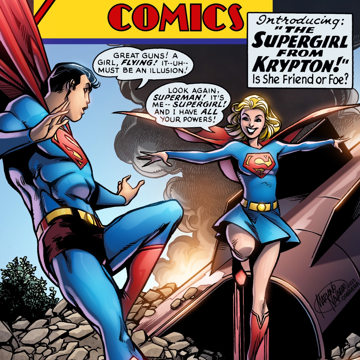 Supergirl anniversary – Comic cover remake