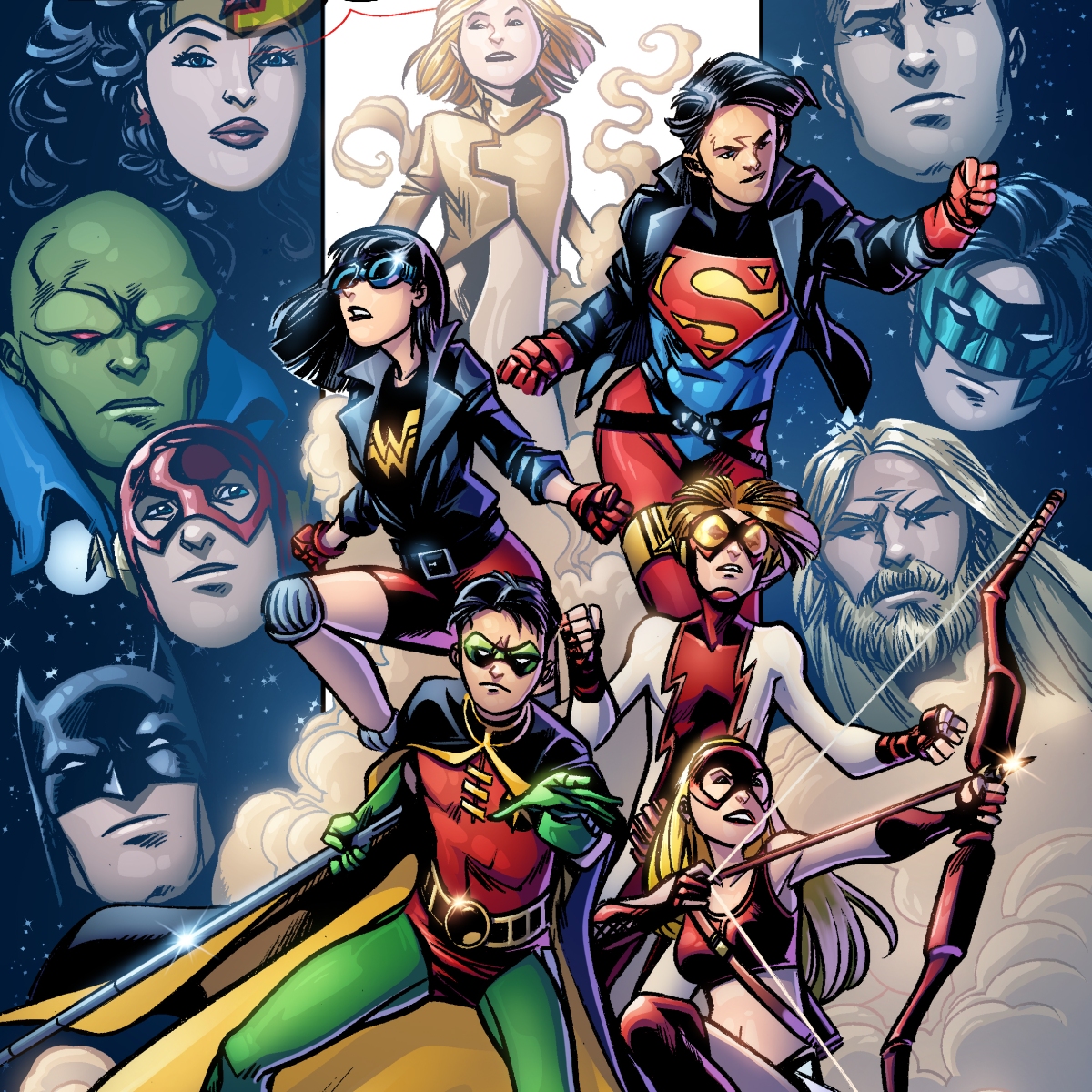 Young Justice anniversary – Comic cover remake