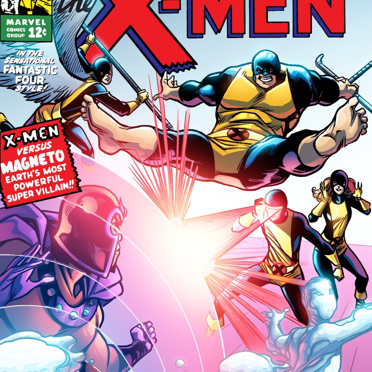 X-men anniversary – comic cover remake