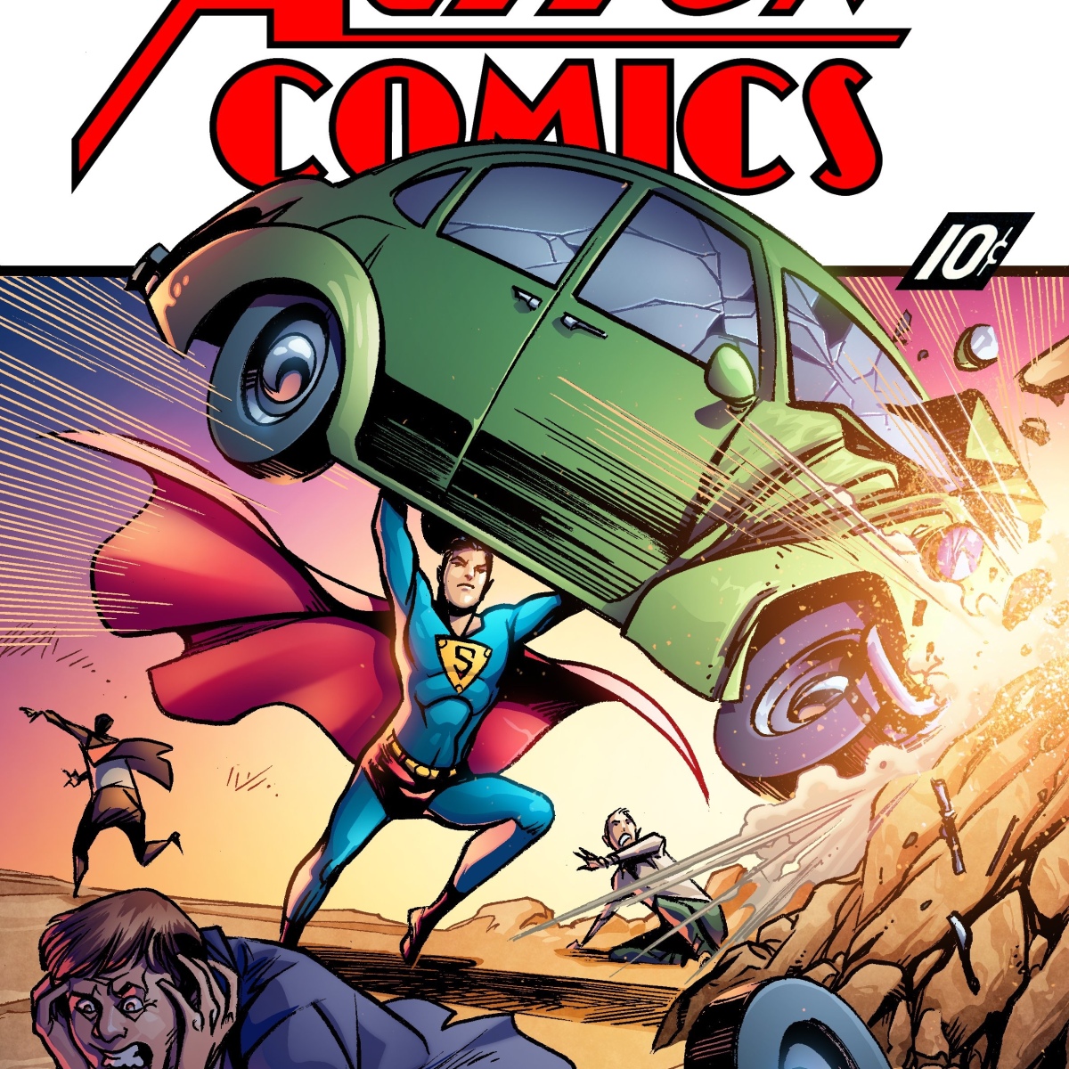 Superman anniversary – comic cover remake